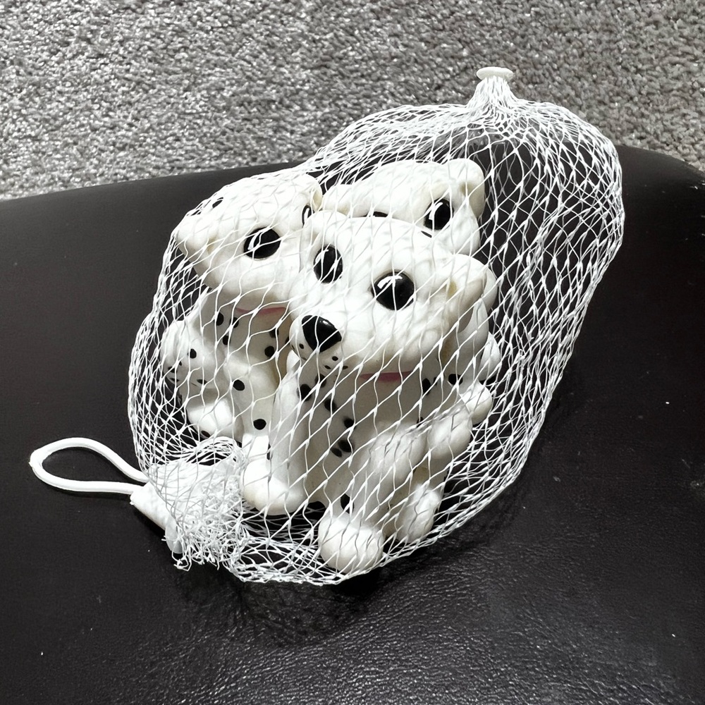 Vintage 1992 Dalmatian Dogs Plastic Squeeze Toys Set of 3